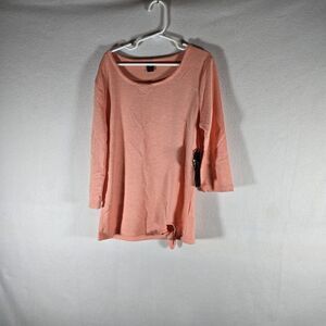 Star Ride Girls Shirt Size Medium 10/12 Peach 3/4 Sleeve New